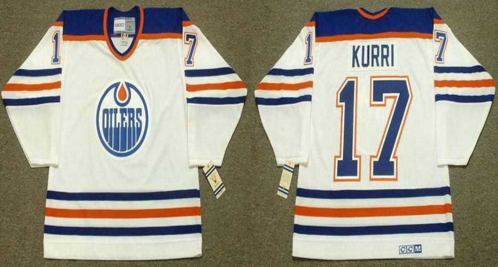 2019 Men Edmonton Oilers #17 Kurri White CCM NHL jerseys->edmonton oilers->NHL Jersey